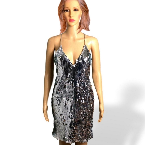 nordstrom silver dress